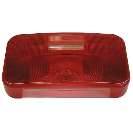 Replacement Lens For Peterson Trailer Light Part Number 25924 Rectangular Red